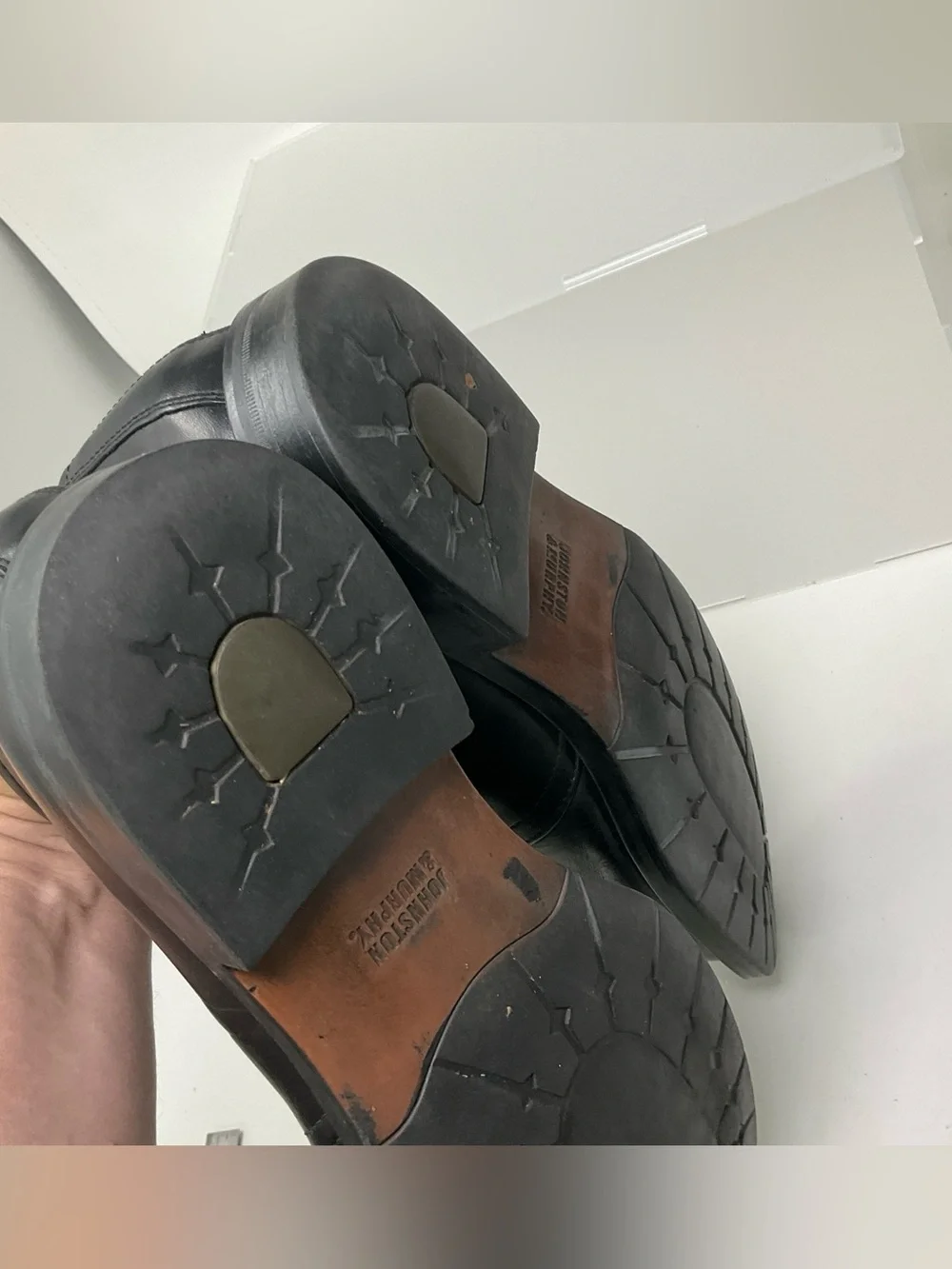 johnston murphy 20-7367 black Leather Chukka Boots